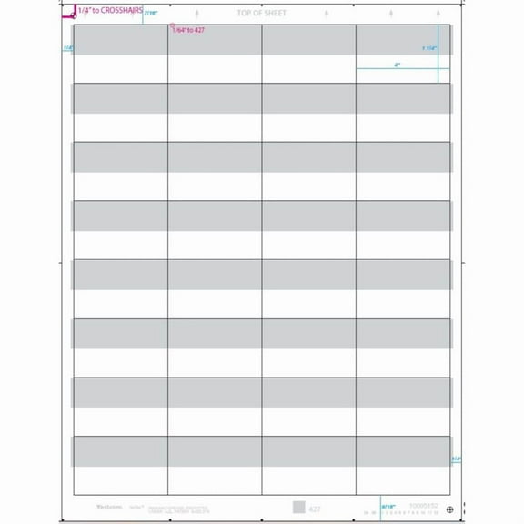 Pricing Tool Gray Bin Tag Labels - Sheet 32 each