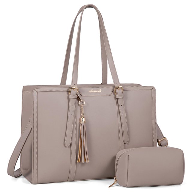 Bolso para portátil LOVEVOOK para mujer de 15.6 pulgadas, ligero, poliuretano
