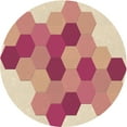 thumbnail image 1 of Ahgly Company Machine Washable Indoor Round Transitional Red Area Rugs, 3' Round, 1 of 7