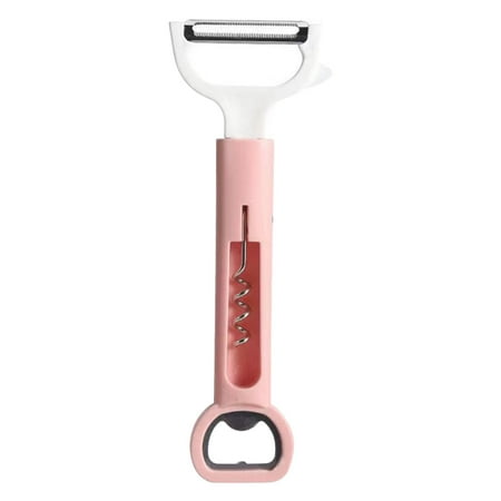 

Omexry Kitchen Clearance Kitchen Tools 4 In 1 Double Head Peeler Multi-function Fruit Scraper Beer and Wine Bottle Opener