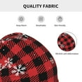 thumbnail image 5 of Xecao Red Buffalo Plaid Print Knit Hat,Winter Beanie for Men Women, Beanie Soft Warm Ski Stocking Cuffed Cap, 5 of 7
