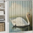 thumbnail image 6 of Orinice Swan Lake Bathroom Decor Set Colorful Luxurious Polyester Fabric Shower Curtain Set with Hooks 60x72, 6 of 7