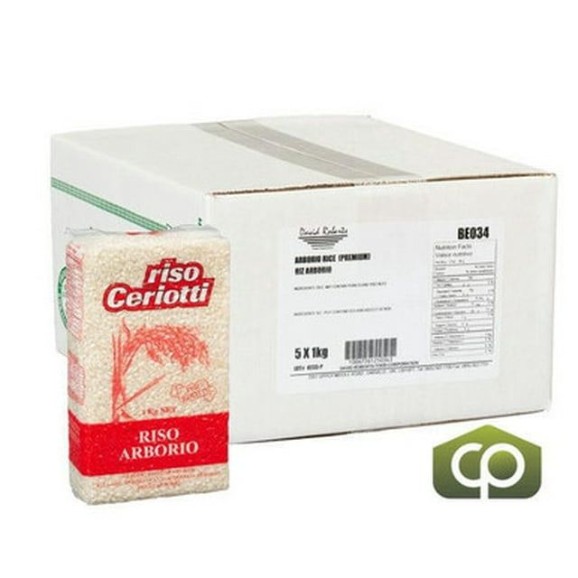 David Roberts Rice Arborio Premium 1KG/2.2 LBS Bulk size (5/Case)