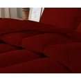 thumbnail image 5 of D.N.G. BEDDINGS 5 Piece Luxury Straight Line Pattern Comforter Set, Premium Super Soft, 800 Thread Count, 100% Egyptian Cotton, King/California King Size Burgundy Solid Color, 5 of 6