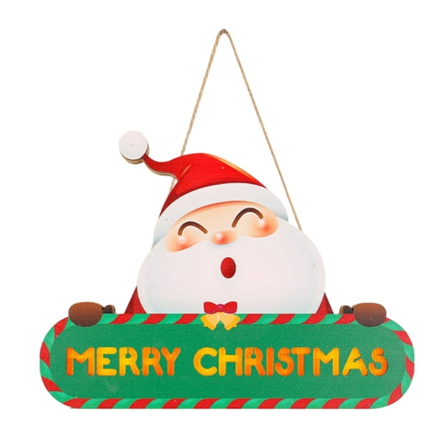 LED Lighted Christmas Door Sign Santa Cluas Pendants (Santa Cluas)