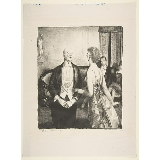 The Parlor Critic Poster Print By George Bellows American