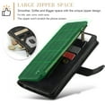 thumbnail image 5 of JTCASES for Google Pixel 8A Wallet Case with Zipper Purse Card Holders Flip Stand Wrist Strap Magnetic Closure PU Leather Anti-scratch Support Wireless Charging Drop Resistant Shell, Black, 5 of 10