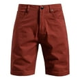 thumbnail image 4 of Mens Golf Dress Shorts Flat Front Button Elastic Waist Rolled Straight Leg Active Casual Work Shorts with Pockets, 4 of 6