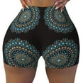 thumbnail image 2 of Fotbe Mandala Shorts Sin Costuras – Shorts Deportivos de Cintura Alta para Mujer, Elásticos para Gimnasio, Yoga, Running o Ciclismo-Large, 2 of 8