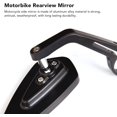 thumbnail image 3 of Motorcycle Handlebar Rearview Mirror Set,Acouto Motorcycle Bar End Mirror 1pair Handlebar Rearview Mirror Mount Clear Wide View Aluminum Alloy Handlebar Wing Mirrors for Motorbike, 3 of 8