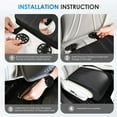 thumbnail image 4 of FLORICH Car Seat Extender Leg Support Cushion for Driver Seat and Office Chair, Leather, Memory Foam Car Seat Cushion - Comfortable Support for Long Drives, Black, 4 of 8