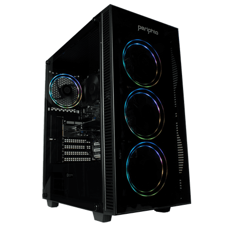 Restored Periphio Tempest Prebuilt Gaming PC Computer Tower | RTX 3050 (8GB) Graphics Card | Intel Core i7-6700 (4.0Ghz Turbo) | 16GB RAM | 1TB Solid State SSD | Windows 10 | Wi-Fi + Bluetooth