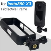 Plastic Protective Frame for Insta360 X3, Anti-wear Cover Case with Adapter Mount & Screw, Insta360 X3 Accessories
