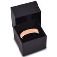 thumbnail image 3 of P. Manoukian Tungsten Wedding Band Ring 4mm for Men Women Blue 18k Rose Gold Plated Dome Polished Lifetime Guarantee Size 11.5, 3 of 4
