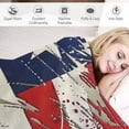 thumbnail image 3 of PRATYUS America Flag 4th of July Patriotic Flannel Blanket for Bed for All Seasons Soft Plush Blankets 60x80in, 3 of 6
