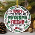 thumbnail image 1 of Boovnll Christmas Tree Decorations, Christmas Acrylic Pendant Concave Textured Round Pendant Decoration, Christmas Decorations, Christmas Decor, Christmas Decorations Indoor, 1 of 5