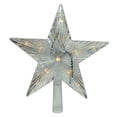 thumbnail image 2 of 9.5" Lighted White Star Christmas Tree Topper - White and Multicolor LED Lights, 2 of 4