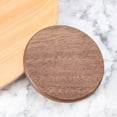 thumbnail image 3 of KALLORY 2Pcs Walnut Color Coaster for Backyard BBQ and Heat Insulation, 3 of 8