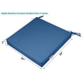 thumbnail image 6 of Vargottam Indoor/Outdoor Chair Cushions Patio Seat Cushions(Square)20x20 Inch with Ties for Patio Furniture Chairs Home Garden Decoration, Set of 2|Medium Blue, 6 of 7