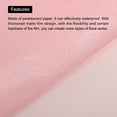thumbnail image 5 of Waterproof Floral Wrapping Paper 22.8x22.8 Inch Class Flower Wrapping Paper for DIY Packaging Bright Pink 20 Pcs, 5 of 6