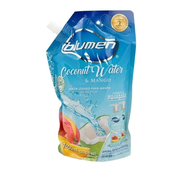 Jabón líquido para manos Blumen coconut water & mango 1050 ml