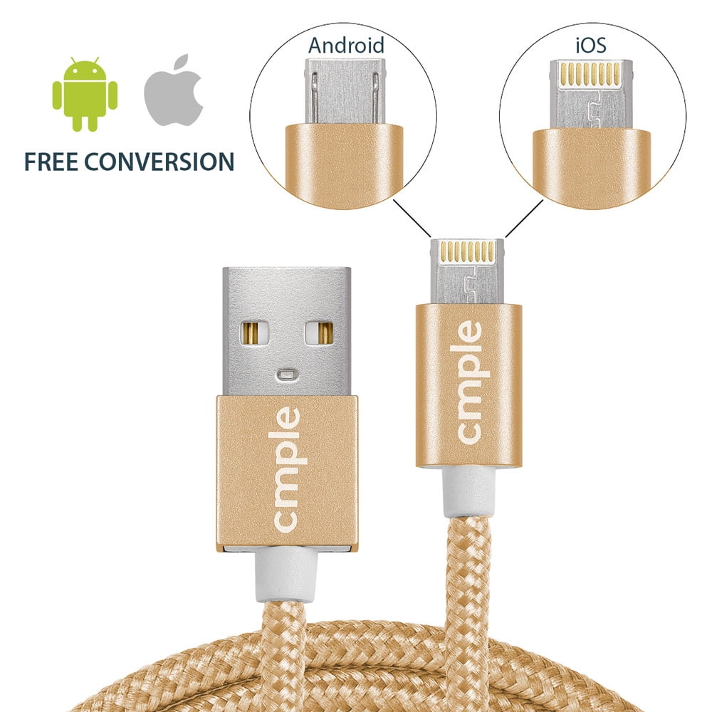 cmple ios / android phone tablet cable charger