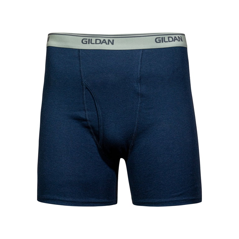 Boxers Courts Gildan Pour Homme - Lot De 5, Coton Doux, évacuation D'humidité, Coupe Ajustée, Sans étiquette