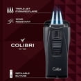 thumbnail image 3 of Colibri Monaco Triple Jet Flame Metallic Black Lighter, 3 of 6