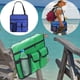 thumbnail image 3 of Sonducket Bolsa colgante para reposabrazos de silla para exteriores, tela Oxford, impermeable, gran capacidad, bolsillo de almacenamiento, Deportes acuáticos Verde, 3 of 6