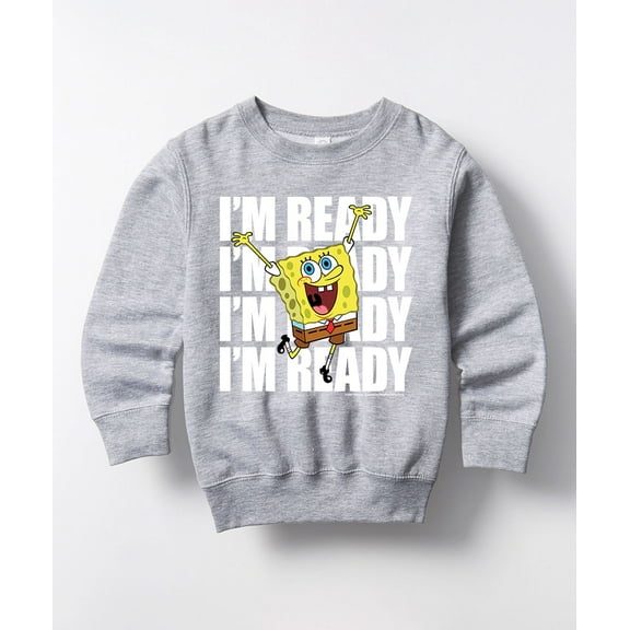 SpongeBob SquarePants - I'm Ready - Toddler And Youth Crew Fleece