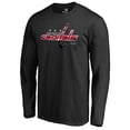 thumbnail image 2 of Men's Black Washington Capitals Midnight Mascot Long Sleeve T-Shirt, 2 of 3
