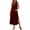 Wine, variant on Bosfbaoi Dresses for Women Linen Blend Sleeveless Maxi Dress V-Neck Button Down Womens Dresses with Pockets and Side Slit Summer Dresses for Women 2026