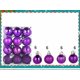 thumbnail image 2 of 2 bolas decorativas para árbol de Navidad de 3 cm, 2 unidades, 24 unidades, para colgar en el hogar, fiestas, etc., 2 of 5