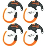Cable Cuff PRO (4 Pack: 4x Medium 2 Inch Diameter) Adjustable, Reusable, Cable Tie Replacements for Extension Cords or Electronics