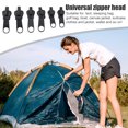 thumbnail image 4 of Deslizador de cremallera de 6 uds para ropa de tienda, saco de dormir, reemplazo de cremallera (negro) Tmvgtek excursión de campamento, 4 of 9