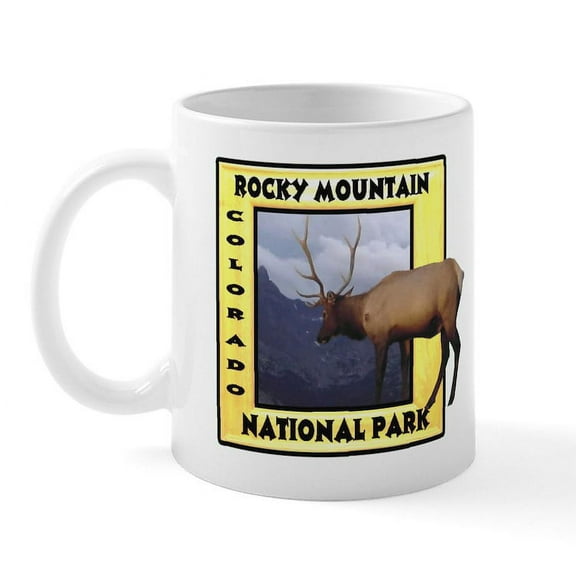 CafePress - Rocky Mountain National Park Mug - 11 oz Ceramic Mug - Novelty Coffee Tea Cup
