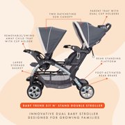 Open Box Baby Trend Sit N' Stand Easy Fold Twin Double Infant Toddler Stroller