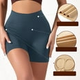 thumbnail image 5 of WCMZJ Workout Shorts Women Biker Gym Shorts Ribbed Knit Tummy Control Seamless Scrunch Butt Lifting Running Yoga Shorts, 5 of 9