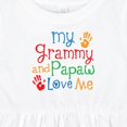 thumbnail image 4 of Inktastic Grammy and Papaw Love Me Grandchild Girls Baby Dress, 4 of 5