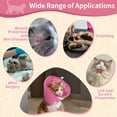 thumbnail image 2 of IDOMIK Soft Cat Cone Adjustable Dog Cone Recovery Collar Waterproof E Collar after Surgery, Pink, M, 2 of 7