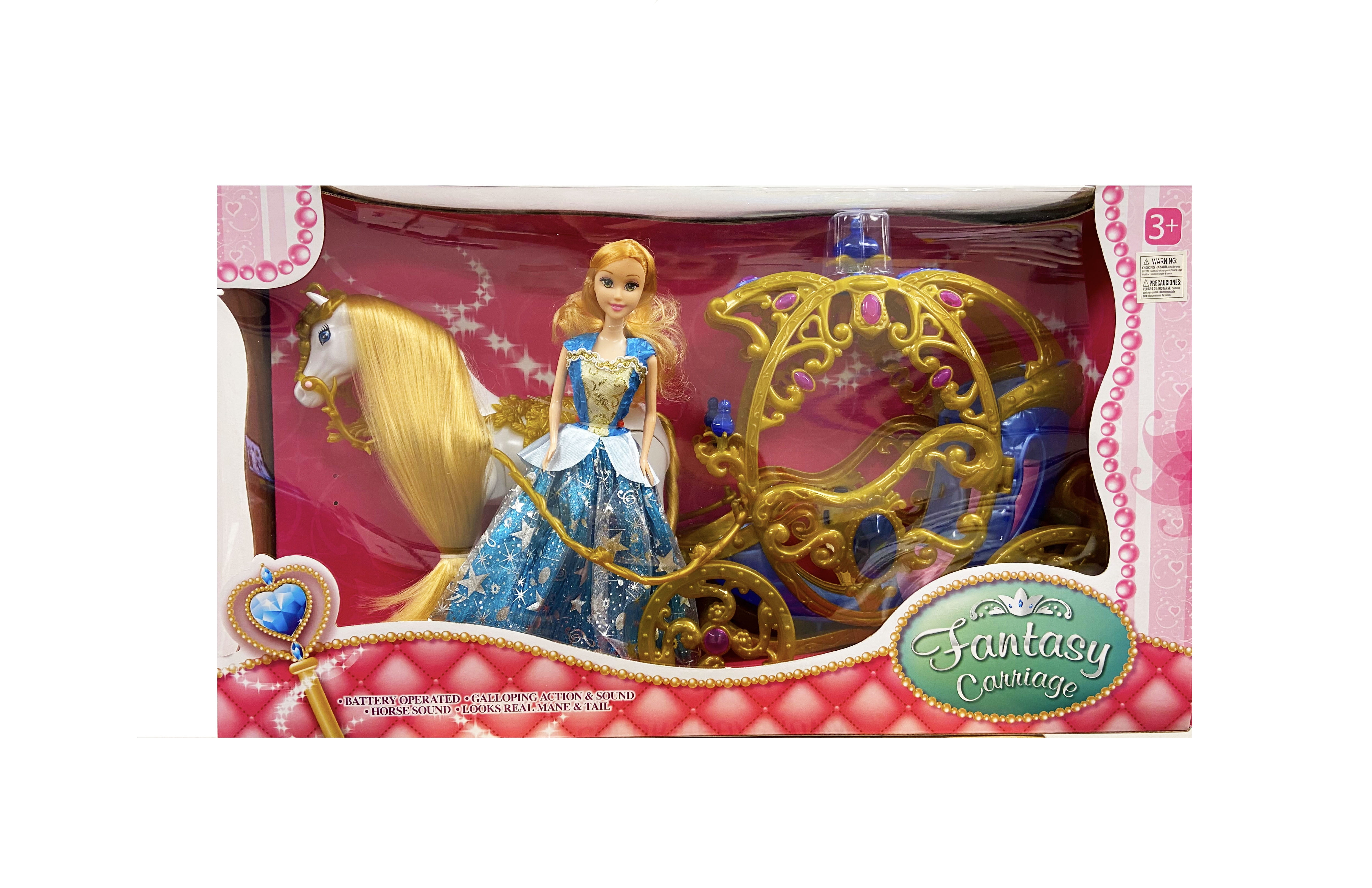 princess doll carriage