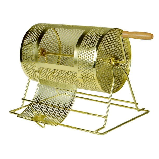 TMS 11 X 8 Brass Plated Raffle Drawing Ticket Drum Spinning Lottery 