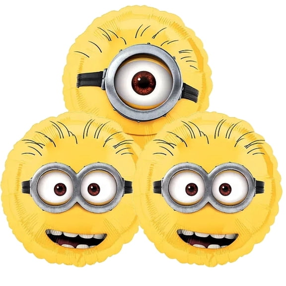 3 PCS Me Balloons Dave Balloons Stuart Balloons Phil Balloon Foil Minions Balloon Birthday Party Balloons