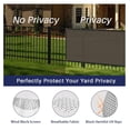 thumbnail image 3 of Privacy Fence Screen Heavy Duty Windscreen Fencing Mesh Fabric Shade Net Cover with Brass Grommtes for Outdoor Wall Garden Yard Pool Deck, 6'x95' Brown, 3 of 7