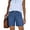 Blue, variant on EMMIOL Women's High Waisted Denim Jean Shorts - Trendy Casual Jorts