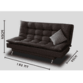 thumbnail image 2 of Sofá Cama M & E MUEBLES Carmen Chocolate Matrimonial 3 Posiciones, 2 of 5