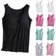 thumbnail image 1 of ZHAOCHENG Camisolas con sujetador incorporado Camisolas y tops acolchados para mujer 2024 Camisolas con sujetador incorporado Camisolas de talla grande Camisetas básicas, 1 of 3