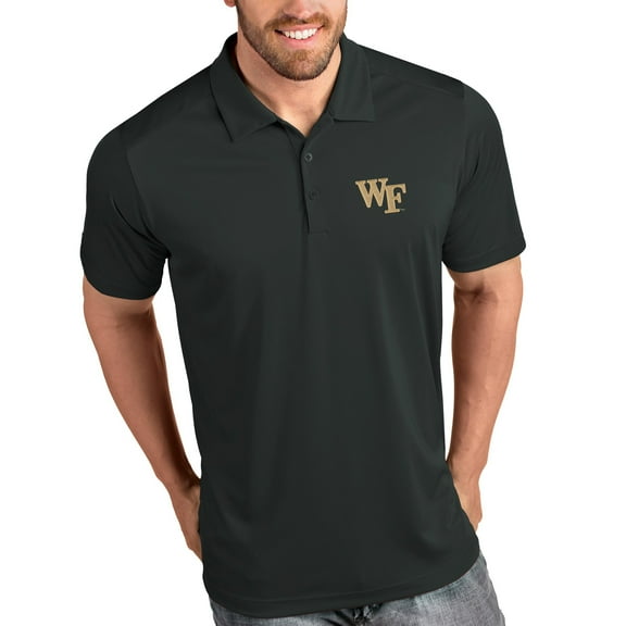 Wake Forest Demon Deacons Antigua Tribute Polo - Charcoal