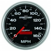 Autometer 3689 Sport-Comp II Speedometer, 5", 160 MPH , Electric Programmable