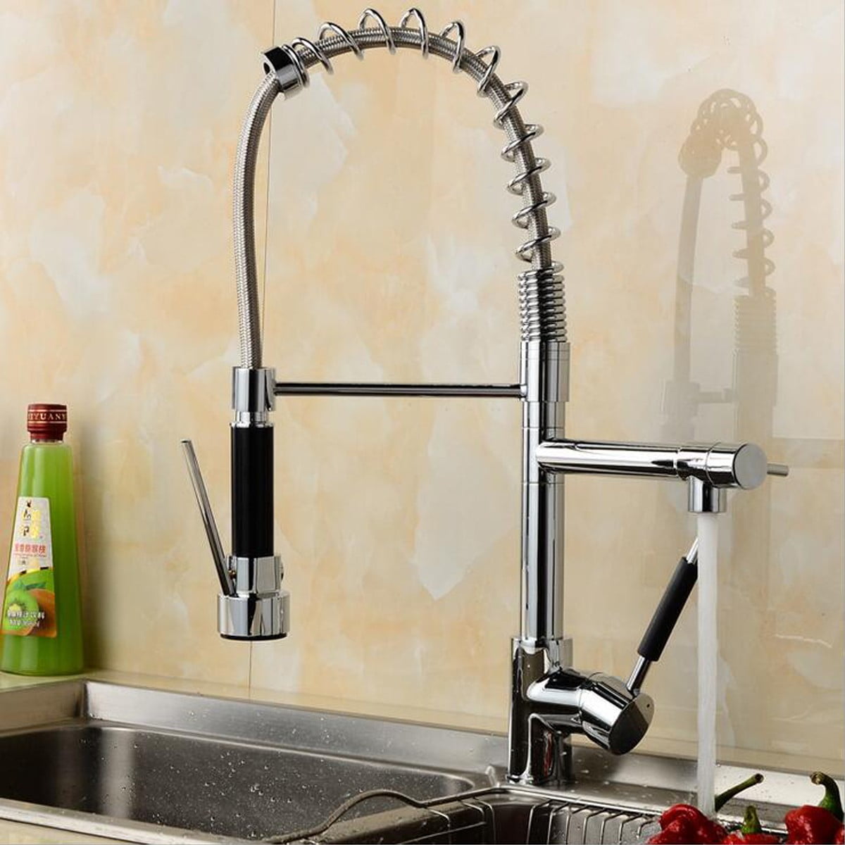 Kitchen Sink Faucet Pull Out Spray Rotating Spout Mixer Tap Kitchen Sink Faucet With Swivel Pull Down Sprayer And Double Spout Walmartcom Walmartcom Kitchen Sink Faucet Pull Out Spray Rotating Spout Mixer Tap Kitchen Sink Faucet With Swivel Pull Down Sprayer And Double Spout Walmartcom Walmartcom